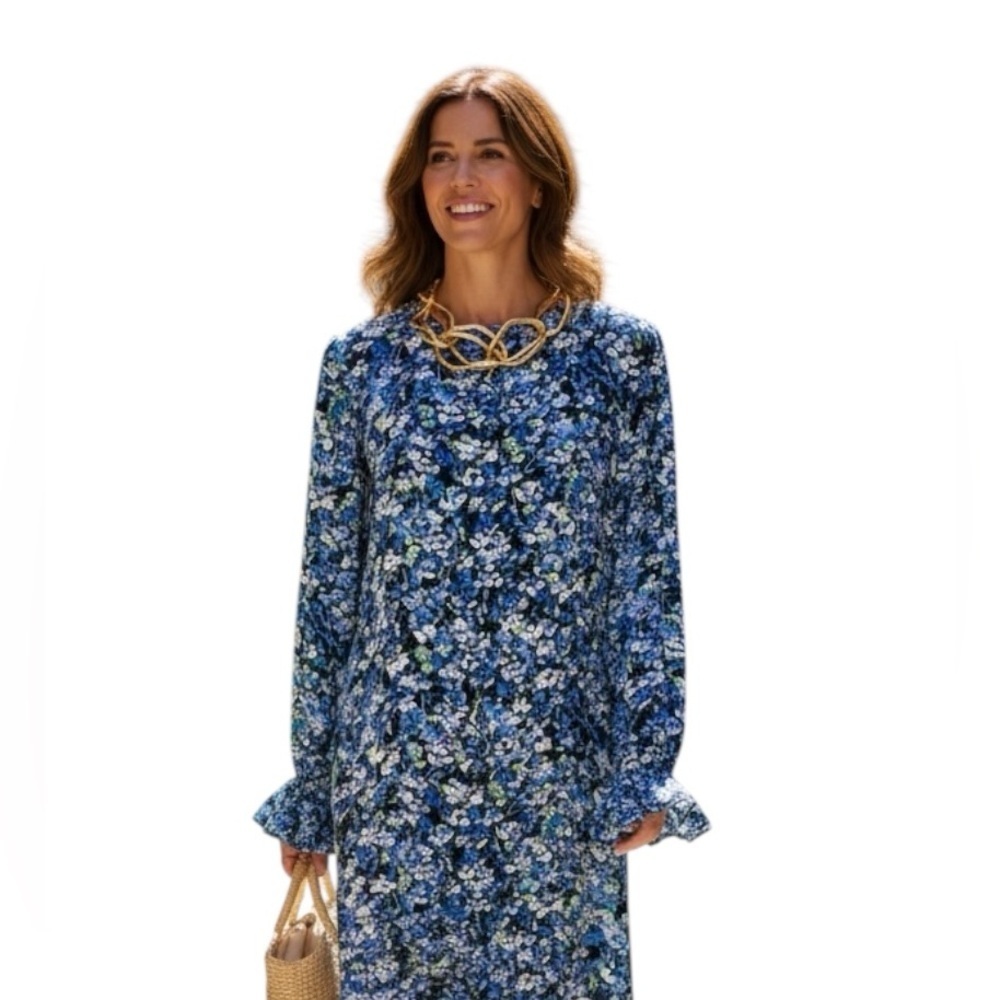 Brand: Tahari, new dress, size 4, floral with zipper at back.